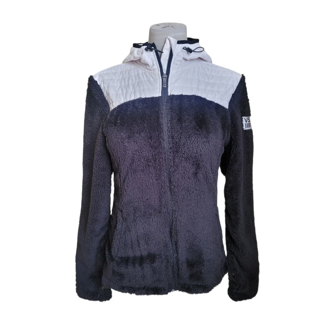 Victoria's Secret VSX Black and White Sport Jacket Hooded XS - Picture 3 of 14